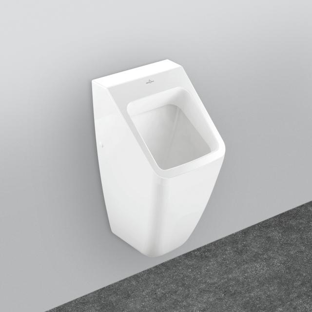 Villeroy & Boch Architectura Urinal, Zulauf hinten weiß mit CeramicPlus