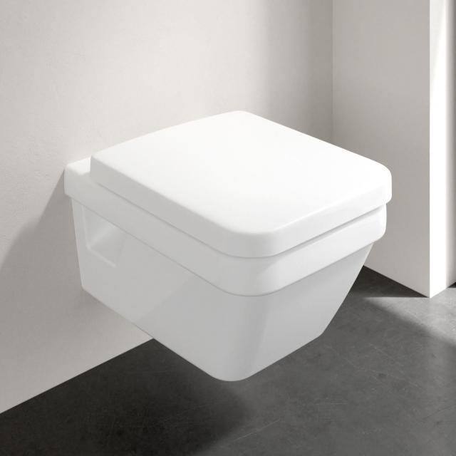 Villeroy & Boch Architectura Wand-Tiefspül-WC, offener Spülrand weiß, mit CeramicPlus und AntiBac