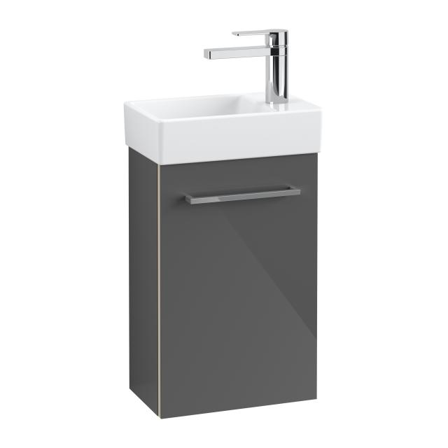 Villeroy & Boch Avento Handwaschbeckenunterschrank mit 1 Tür Front crystal grey/Korpus crystal grey