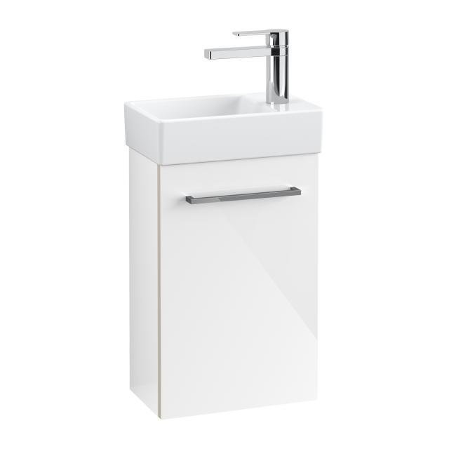 Villeroy & Boch Avento Handwaschbeckenunterschrank mit 1 Tür Front crystal white / Korpus crystal white