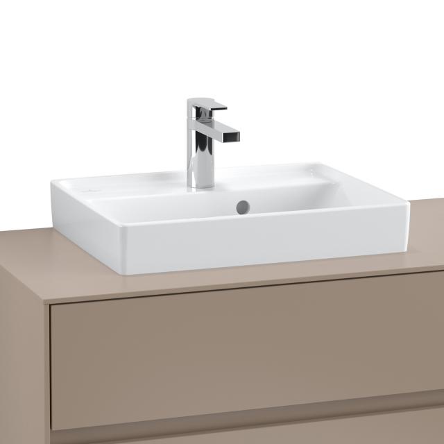 Villeroy & Boch Collaro Handwaschbecken weiß mit CeramicPlus, mit Überlauf, geschliffen