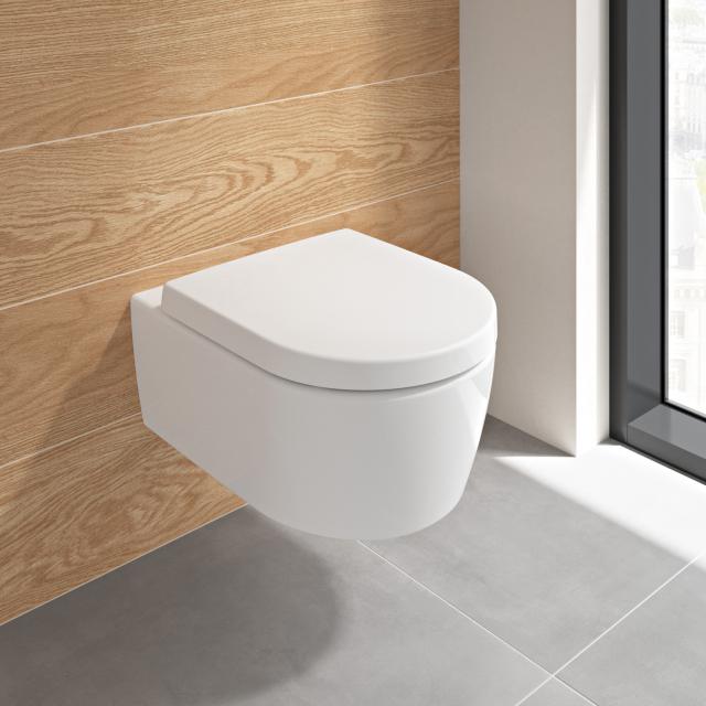 Villeroy & Boch Embrace Combi-Pack Wand-Tiefspül-WC, mit DirectFlush mit WC-Sitz WrapOver