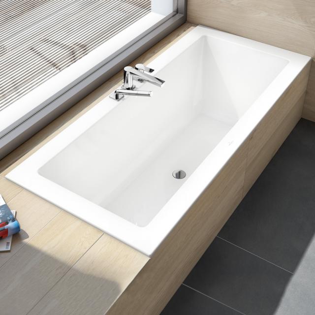 Villeroy & Boch Legato Duo Rechteck-Badewanne, Einbau weiß