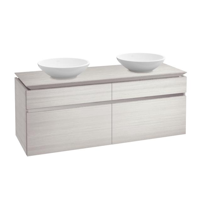 Villeroy & Boch Legato Waschtischunterschrank für 2 Aufsatzwaschtische mit 4 Auszügen white wood