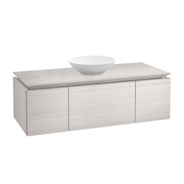 Villeroy & Boch Legato Waschtischunterschrank für Aufsatzwaschtisch mit 3 Auszügen white wood