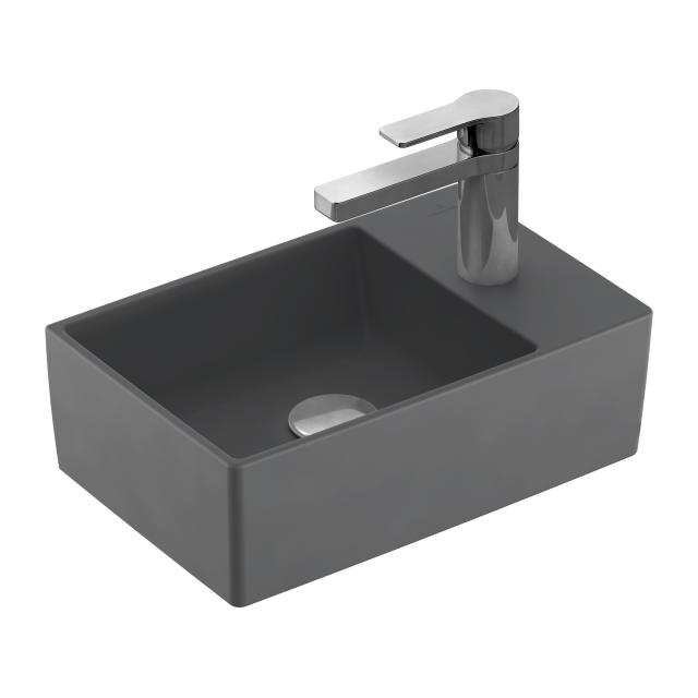Villeroy & Boch Memento 2.0 Handwaschbecken graphite mit CeramicPlus, ungeschliffen