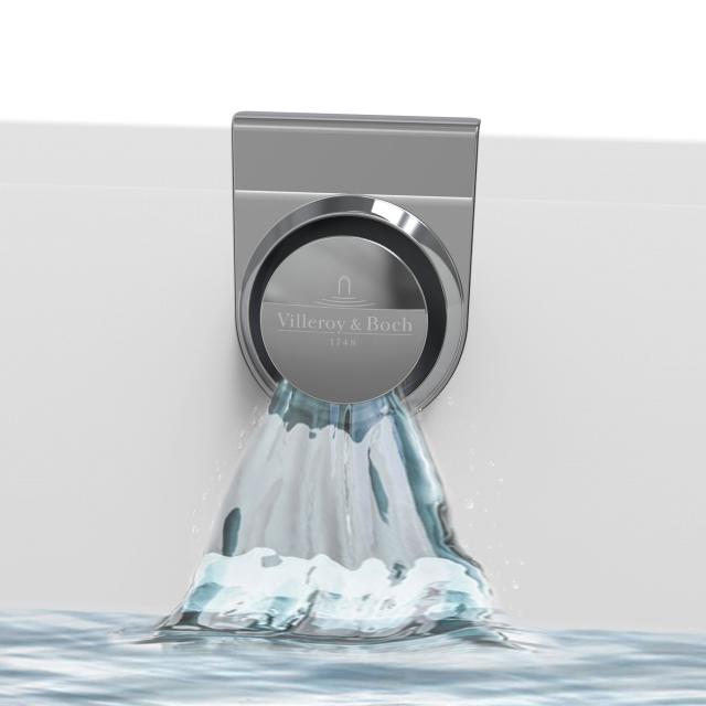 Villeroy & Boch Oberon 2.0 Wasserzulauf integriert in Überlauf chrom und weiß