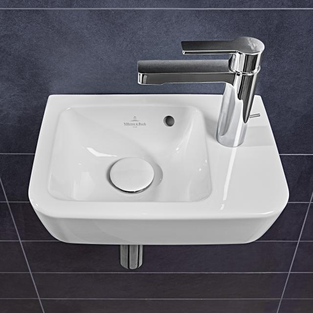 Villeroy & Boch O.novo Compact Handwaschbecken weiß,  mit Überlauf