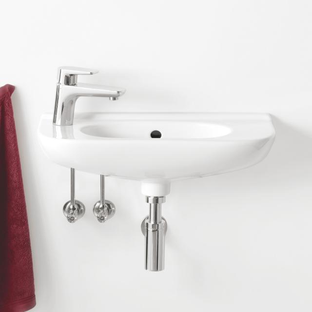 Villeroy & Boch O.novo Handwaschbecken Compact weiß, mit 1 Hahnloch, mit Überlauf