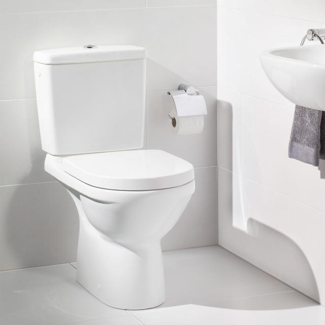 Villeroy & Boch O.novo Stand-Tiefspül-WC für Kombination mit Spülrand, weiß, mit CeramicPlus