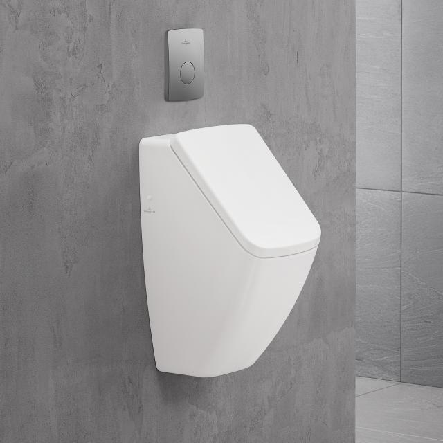 Villeroy & Boch Venticello DirectFlush Urinal, Zulauf hinten für Deckel, weiß mit CeramicPlus