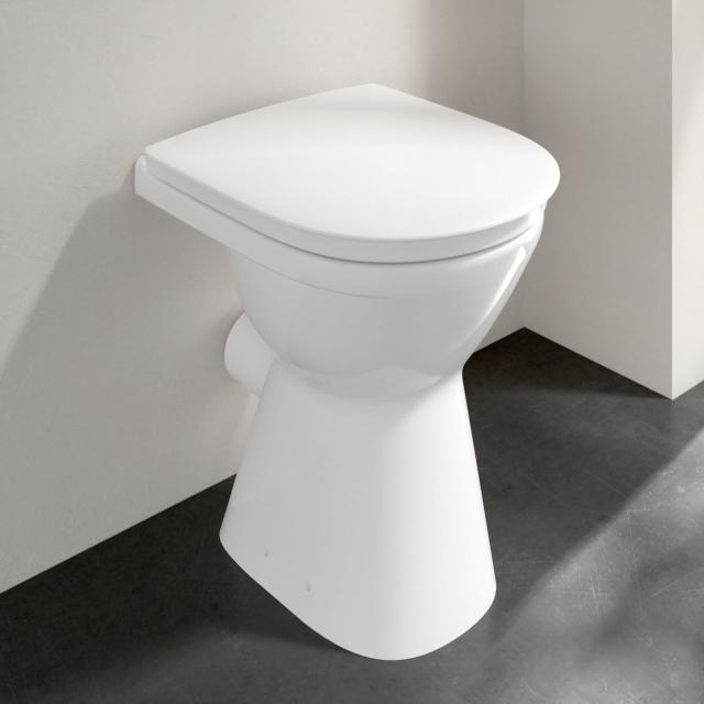 Villeroy & Boch ViCare Stand-Flachspül-WC, ohne Spülrand weiß, mit AntiBac