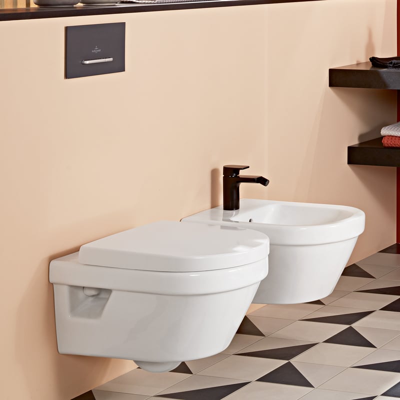 Villeroy & Boch Architectura Wand-Tiefspül-WC, mit WC-Sitz weiß, ohne
