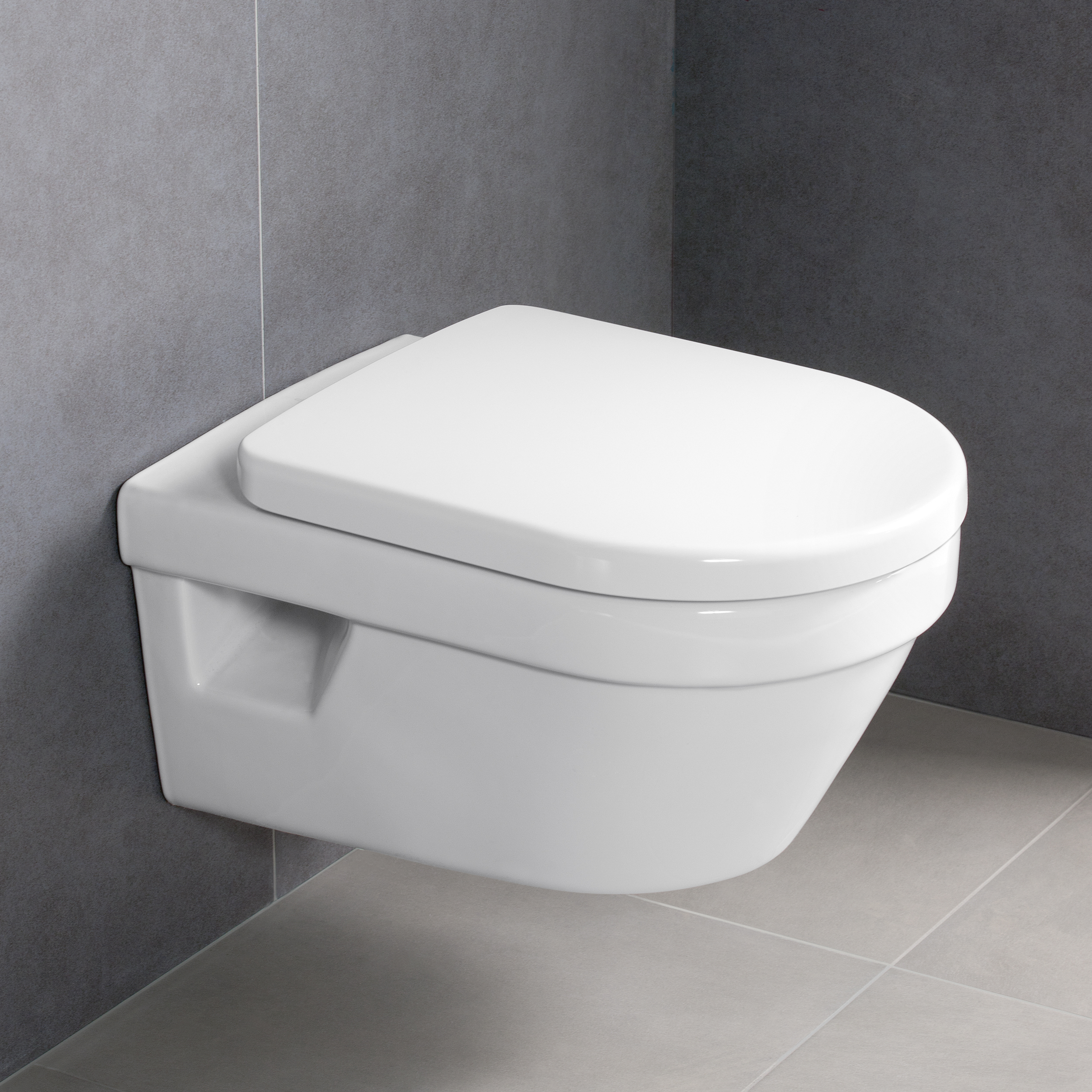 2 xVilleroy&Boch Architectura WC spülrandlos DirectFlush Softclose-Sitz weiß C+ 