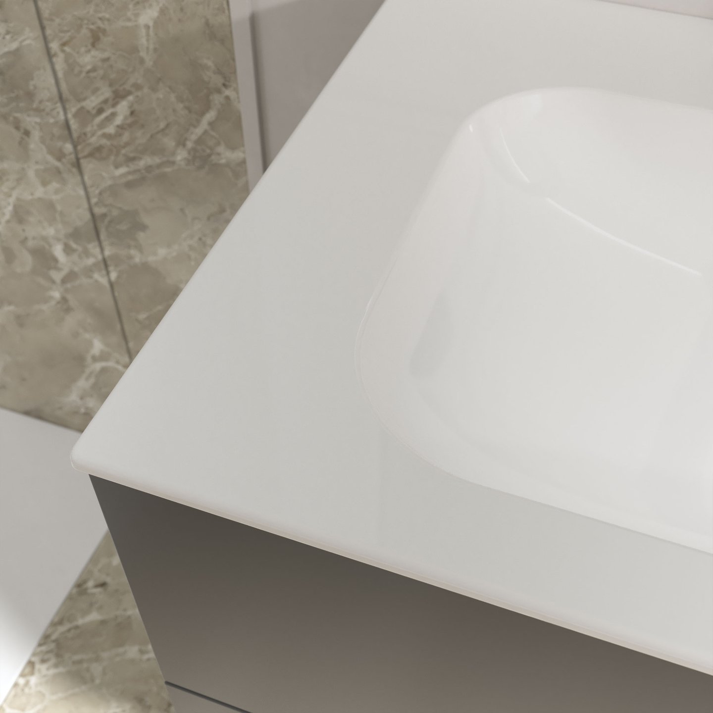 Villeroy & Boch Somera double washbasin, with 2 tap holes W: 120 D