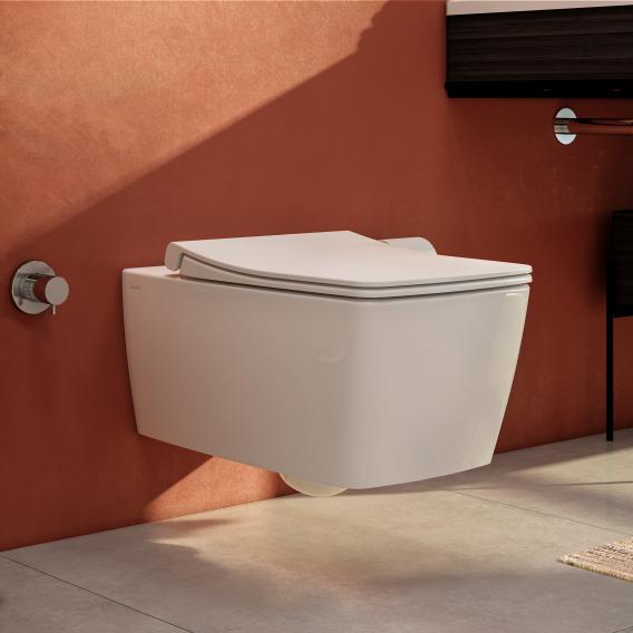 VitrA Aquacare Metropole Wand-Tiefspül-WC-Set mit Bidetfunktion, mit WC-Sitz ohne integrierte Armatur
