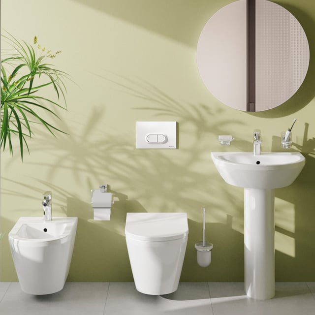 VitrA Integra wall-mounted toilet with VitrAhygiene, white - 7041B003-0075