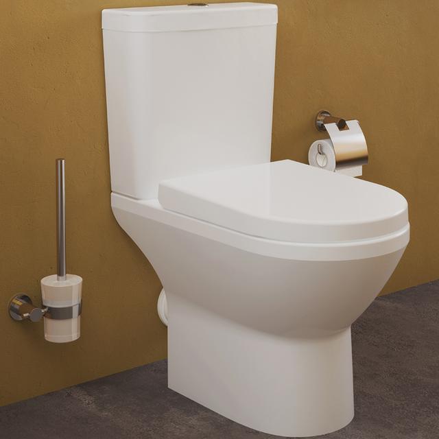 VitrA Integra Stand-Tiefspül-WC für Kombination, VitrAflush 2.0, open back weiß, mit VitrAclean