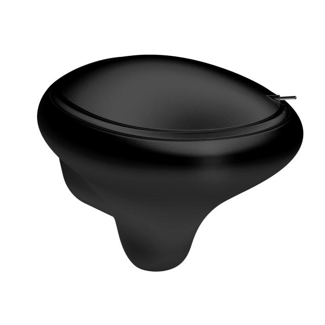VitrA Istanbul Wand-Tiefspül-WC VitrAflush 2.0 schwarz, mit VitrAclean