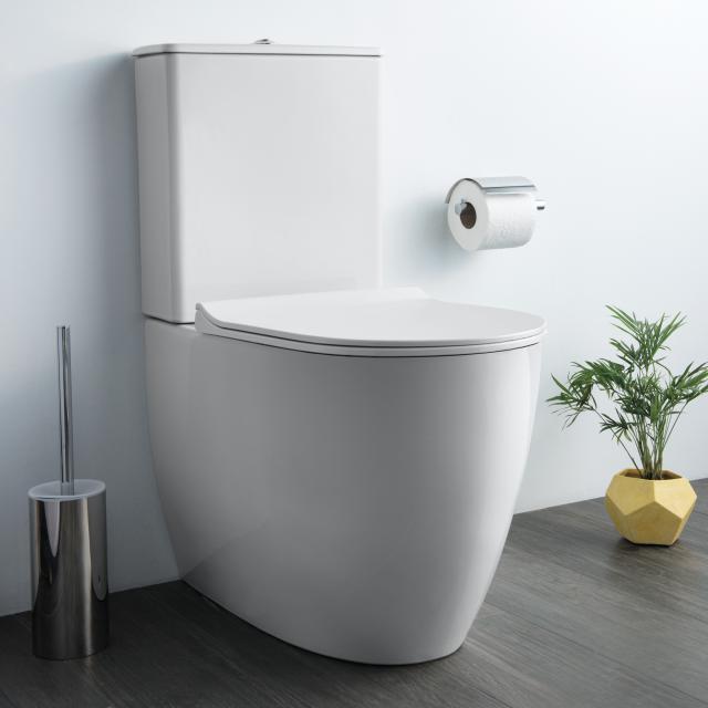 VitrA Sento Stand-Tiefspül-WC für Kombination, VitrAflush 2.0, back to wall weiß, mit VitrAclean