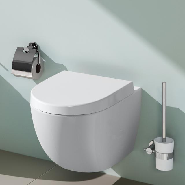 VitrA Sento Wand-Tiefspül-WC mit Spülrand, weiß, mit VitrAclean