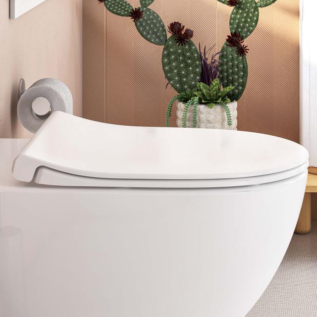 VitrA Sento WC-Sitz Slim, Sandwichform, mit Absenkautomatik & abnehmbar weiß