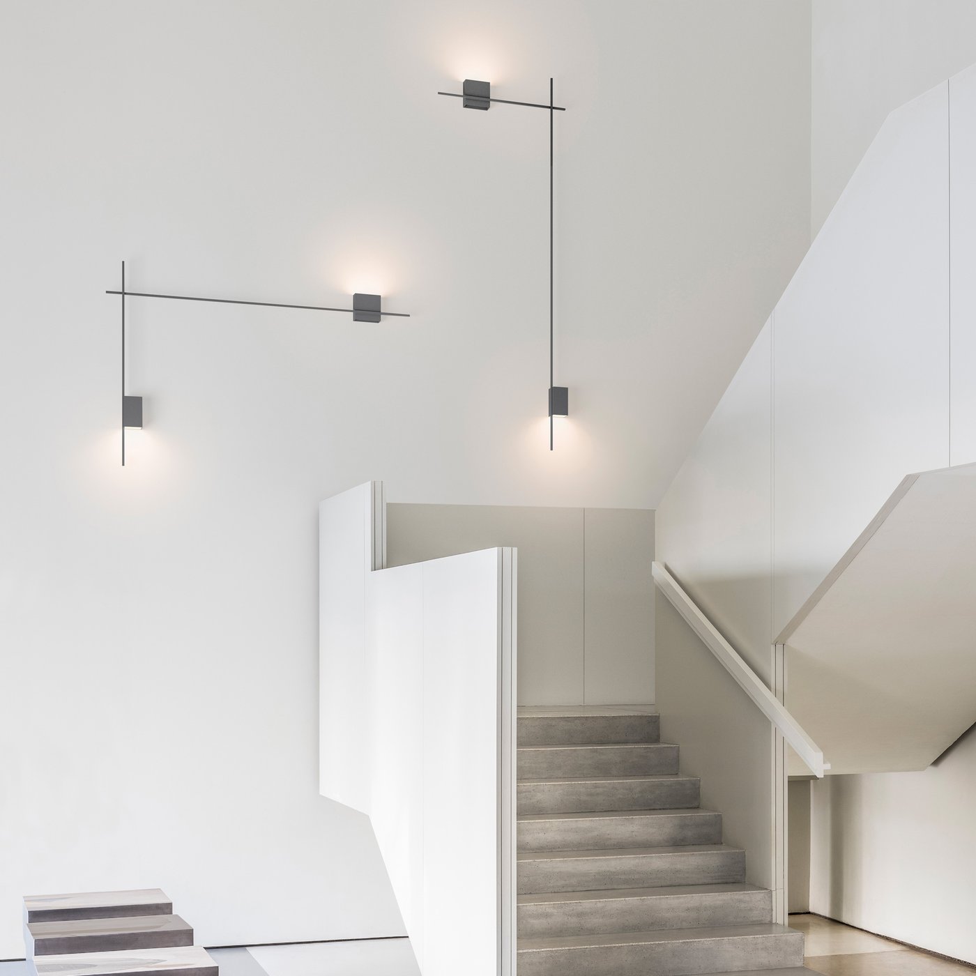 VIBIA Structural wall light, LED dimmable, matt grey - 261721/23 | REUTER