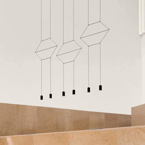 VIBIA Wireflow Lineal LED Pendelleuchte 6-flammig