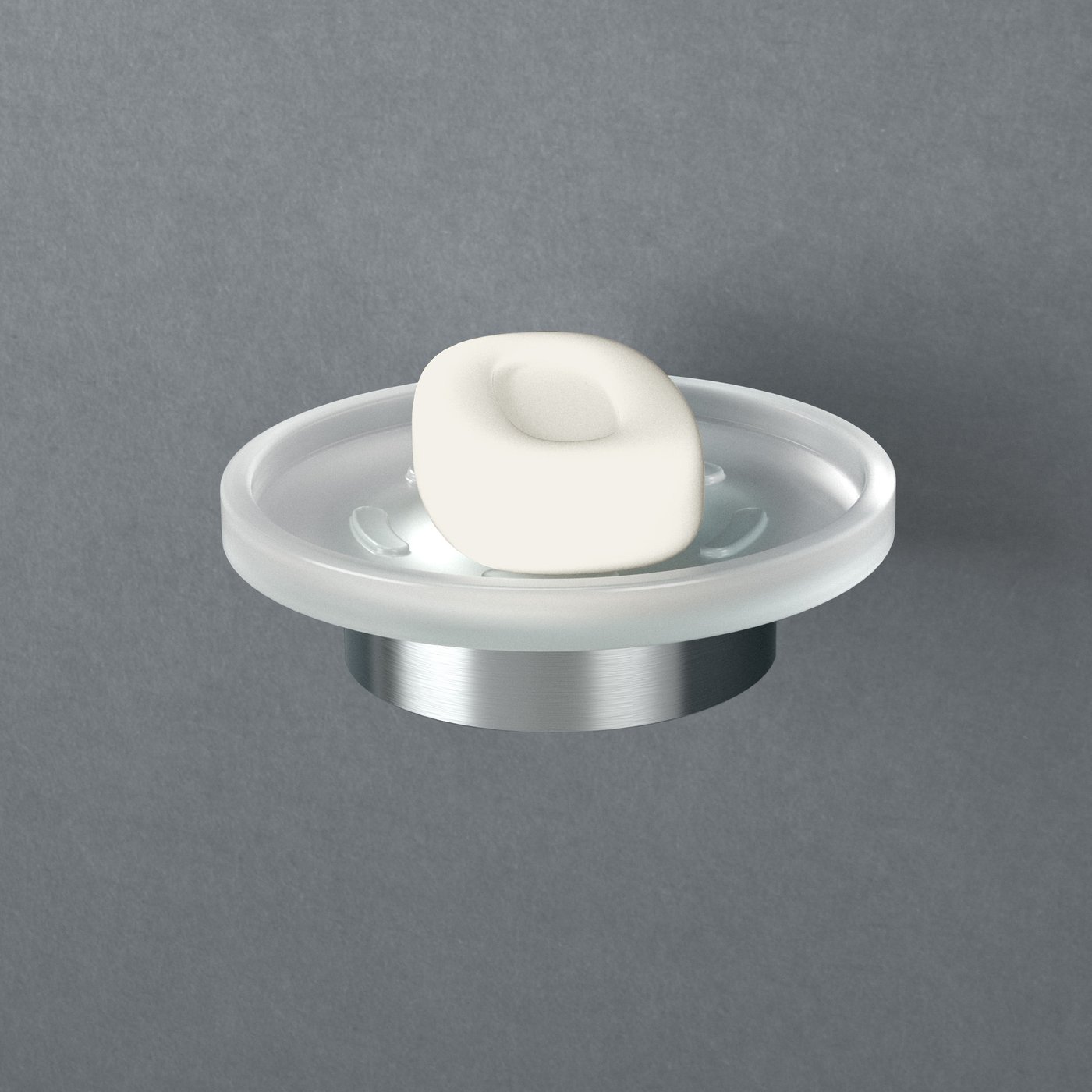 Magnetische Seifenschale Aus Edelstahl – Rund, 50 Mm, Silber, Einfach An Der Wand Montierbar