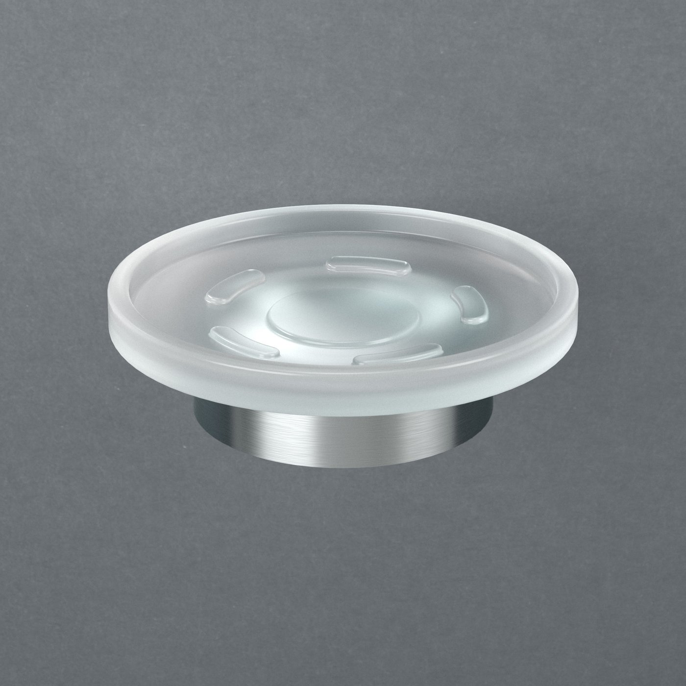 Magnetische Seifenschale Aus Edelstahl – Rund, 50 Mm, Silber, Einfach An Der Wand Montierbar