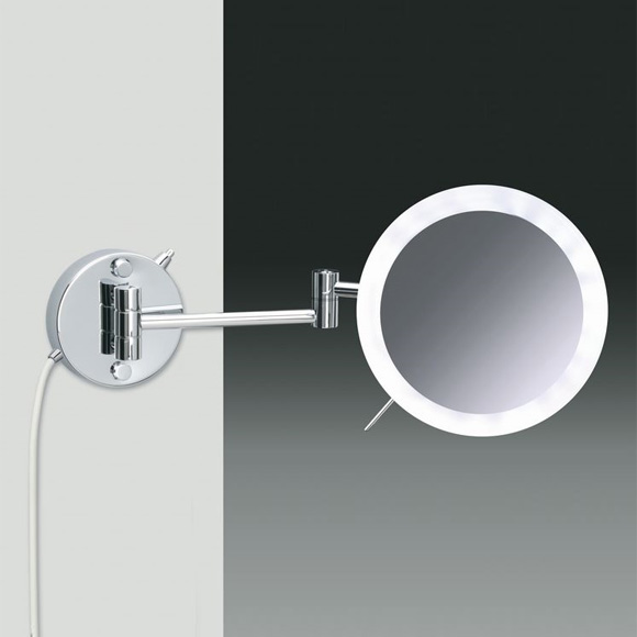 WINDISCH Universal Wand-Kosmetikspiegel, mit LED-Beleuchtung