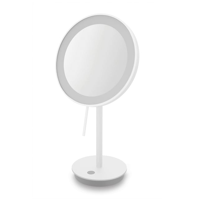 MACOM Mini-Doppelspiegel Mit LED - 7-fach Vergrößernder Tischspiegel Für Make-up