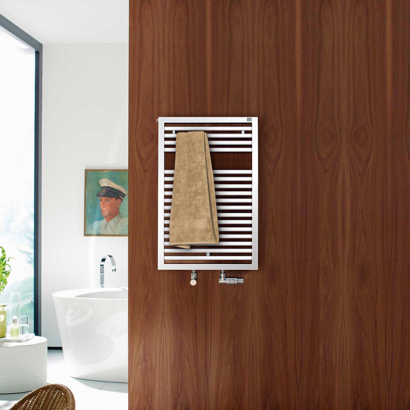Zehnder Universal towel radiator, hot water or mixed operation 401 W ...