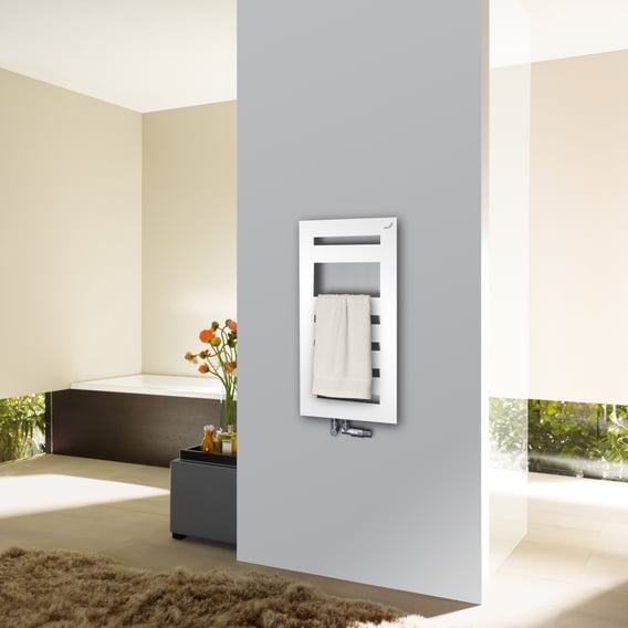 Zehnder Metropolitan Spa Badheizkörper für Warmwasserbetrieb weiß, 327