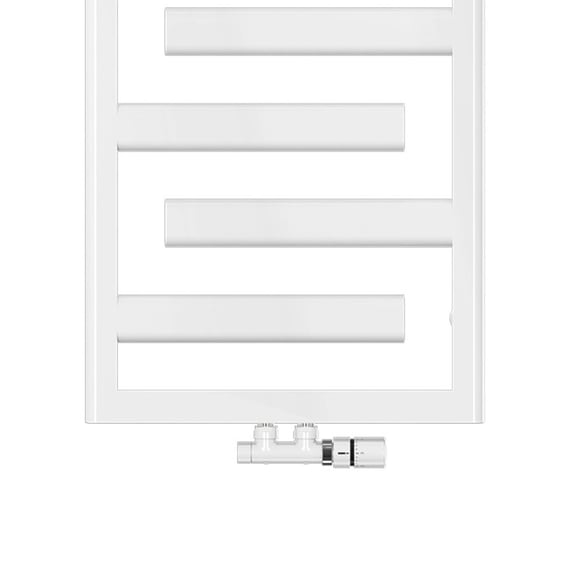 Zehnder Tetris towel radiator, all hot water operation 765 W, white ...