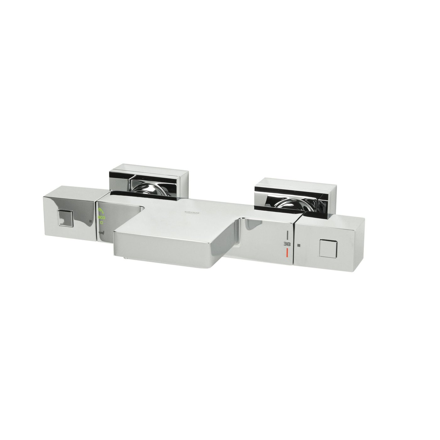 Grohe Grohtherm Cube exposed bath fitting with thermostat chrome ...